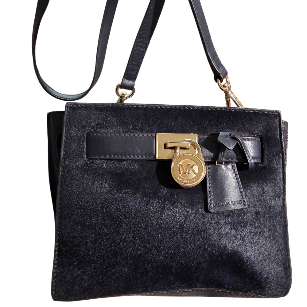 Michael Kors Blue Leather Shoulder Bag